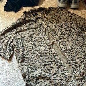 Obey Shortsleeve button up Mens Size L